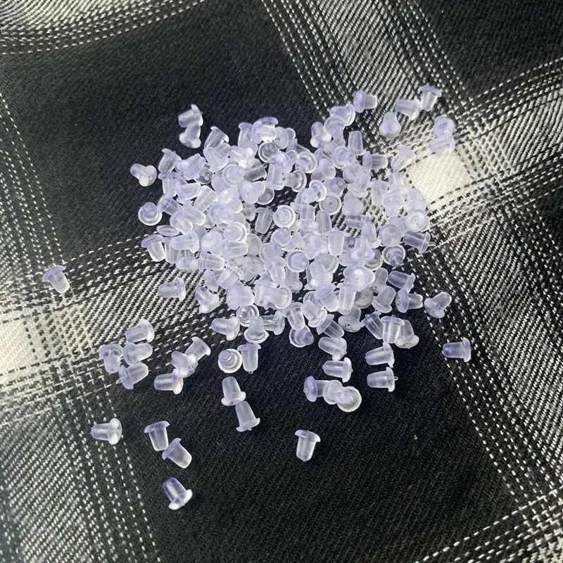 MESTILO простые серьги-гвоздики прозрачные резиновые заглушки силиконовые круглые