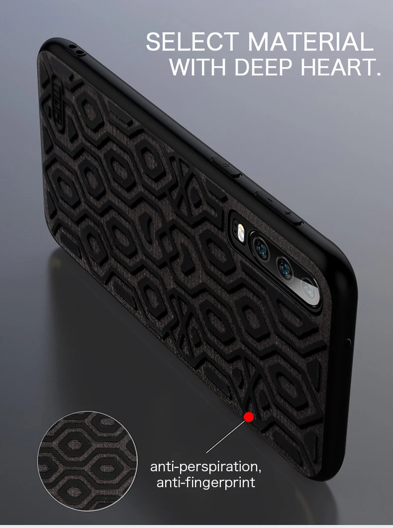 Для huawei P30 чехол нескользящий Противоударный задняя крышка coque MOFi P30 Pro Чехол s черный матовый p30pro силиконовый чехол