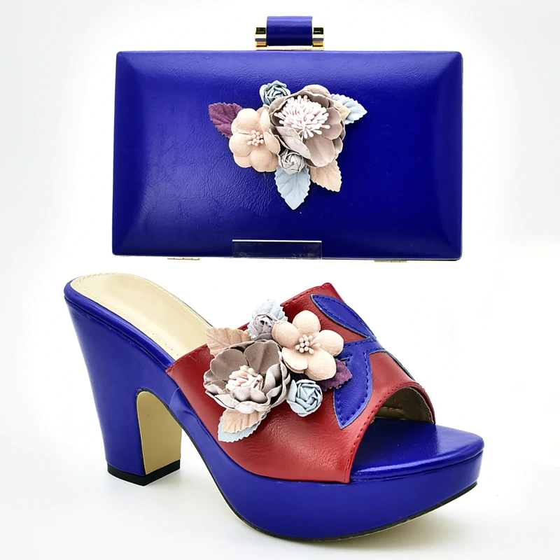 New Arrival Italian Shoe and Bag Set for Party In Women Nigerian Women Party Shoes with Bag Set Ladies Party Shoe and Bag Set
