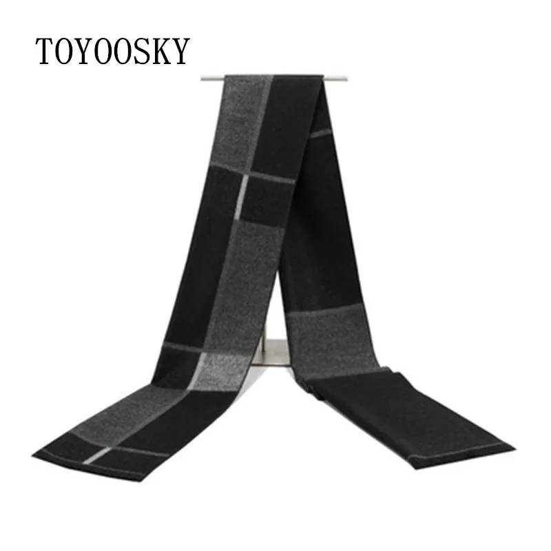 Toyoosky 2017 Новая мода Для мужчин шарф для S клетчатый хлопковый толстые теплые