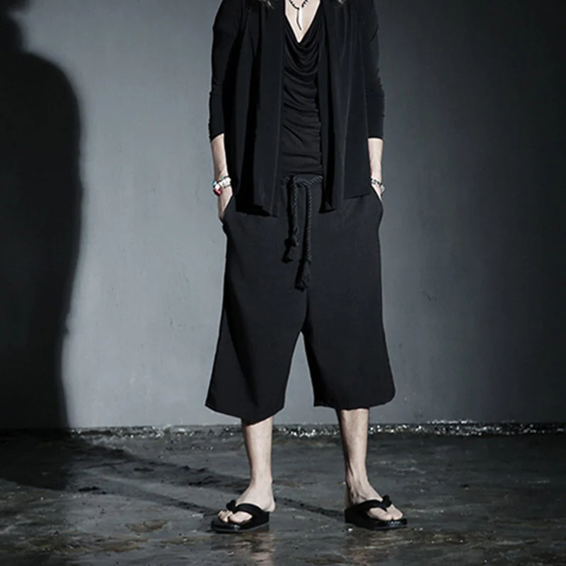 

2016 Fashion male loose capris beach casual pants fashion