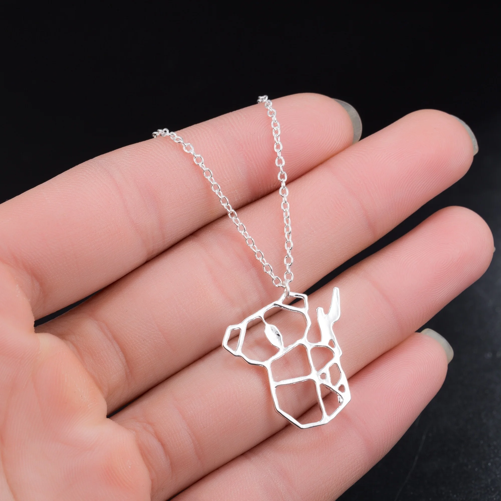 Cute Hollow-out Australian Koala Bear Feature Necklace Charm Animal Jewelry for Women Kids Children Day Gift | Украшения и