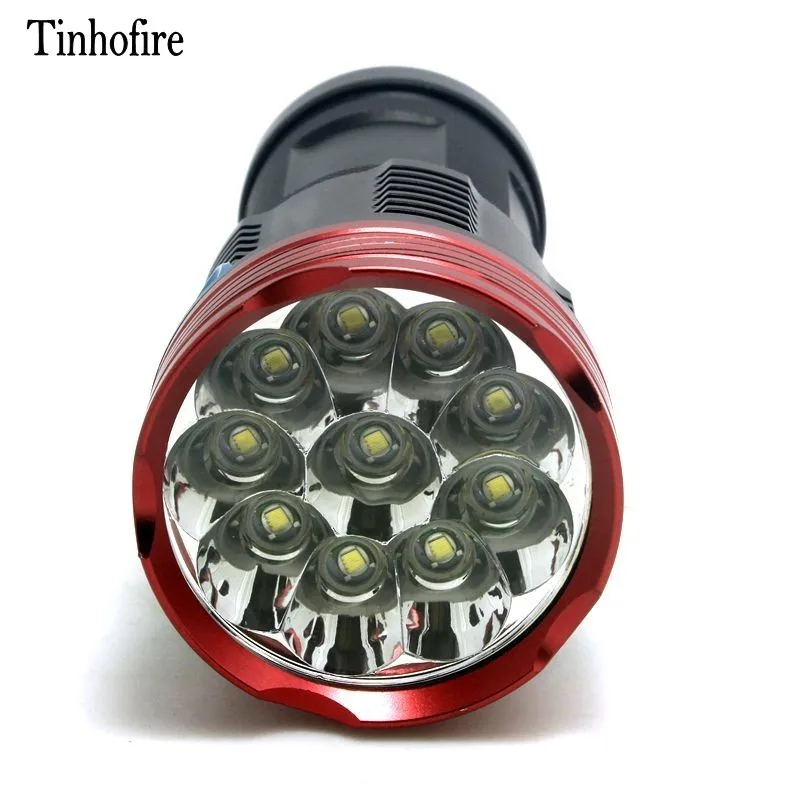 Tinhofire 16000 люмен 10T6 светодиодный фонарик 10 x CREE XM-L T6 светодиодный фонарик светильник онафонарь