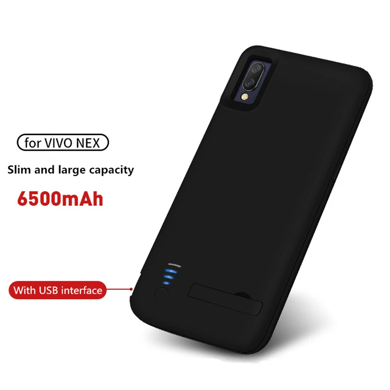 NTSPACE 6500 мАч Ультра тонкое зарядное устройство Powerbank КРЫШКА ДЛЯ VIVO NEX power Bank упаковка чехол внешний резервный зарядный чехол
