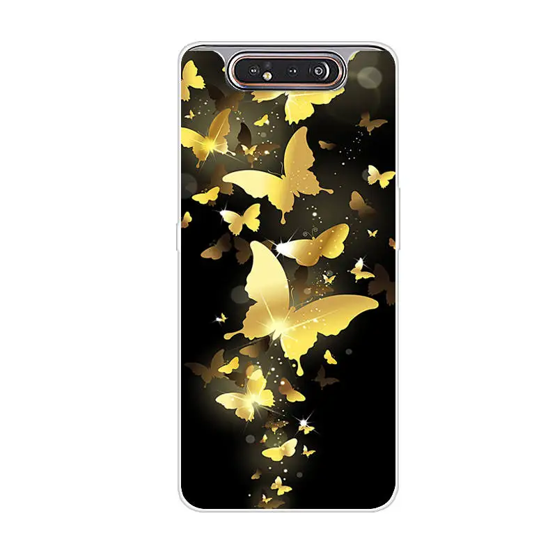 Чехол для Samsung Galaxy A80 силиконовый мягкий чехол из ТПУ телефона A805 SM A10 A20 A30 A40 A50 A70