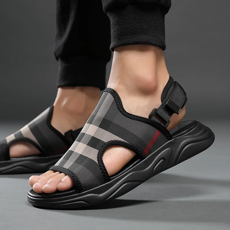 Пляжные сандалии Мужская обувь парусиновые мужские кроссовки летние