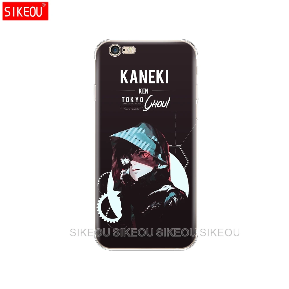 Силиконовый чехол для Iphone 6X8 7 6s 5 5S SE Plus 10 XR XS Max Case Tokyo Ghoul anime kaneki ken|Бамперы| |