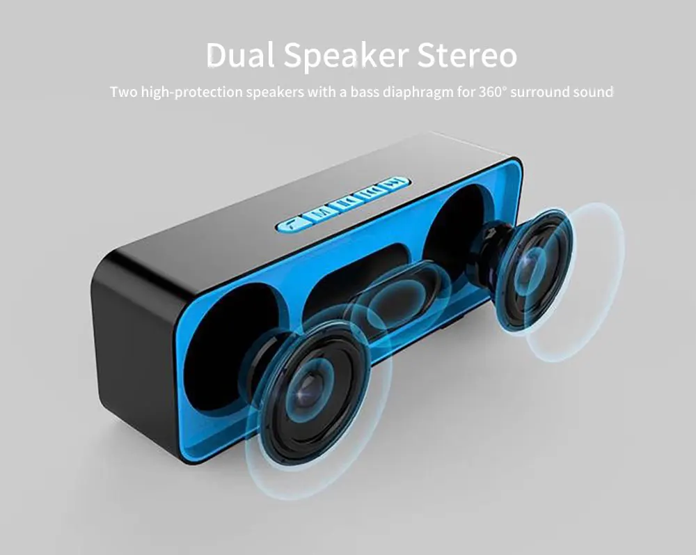 ANRY Bluetooth динамик портативный беспроводной громкоговоритель для планшетного телефона не-водонепроницаемый стерео музыка USB AUX TF FM телефонный звонок