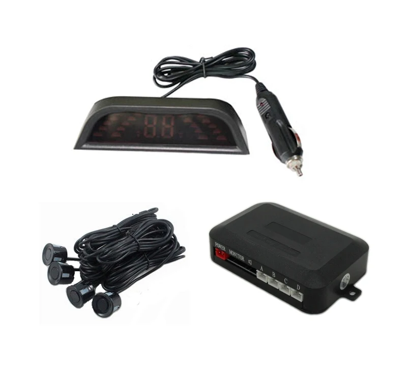 Автомобильный беспроводной датчик парковки с 4 датчиками СВЕТОДИОДНЫЙ монитор