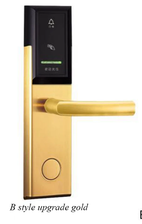 B upgrade gold Безопасность Электронный умный дверной замок сенсорный экран замок цифровой код клавиатуры Засов дверной замок для дома гостиницы квартиры - Цвет: B upgrade gold