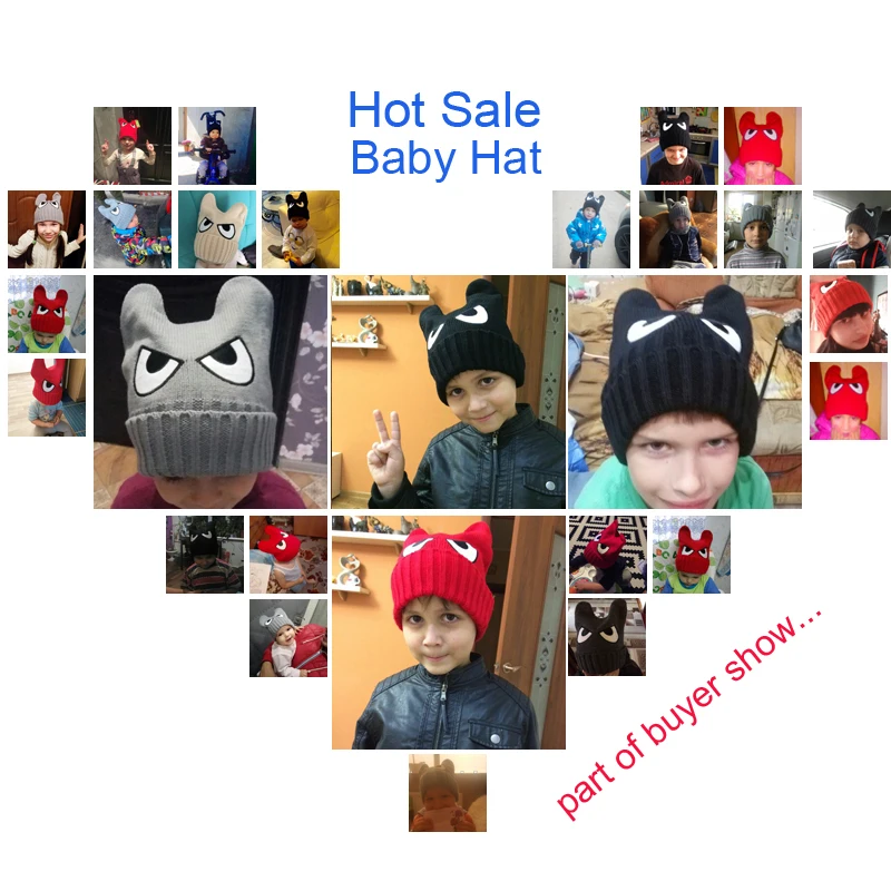 Детские шапки вязаные осенне-зимние детские для мальчиков и девочек шапочки