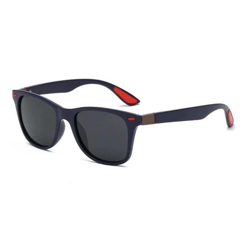 C03 Dark Blue TOYEARN классические квадратные поляризованные солнцезащитные очки для мужчин и женщин, брендовые дизайнерские винтажные очки для вождения, заклепка зеркало, мужские солнцезащитные очки UV400 - Цвет линз: C03 Dark Blue