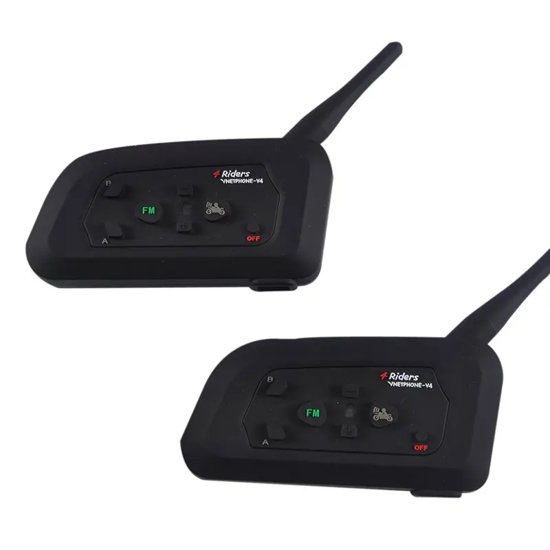 Ejeas V4C 1200 м полный дуплексный Handfree стерео наушники Bluetooth домофон с fm радио для
