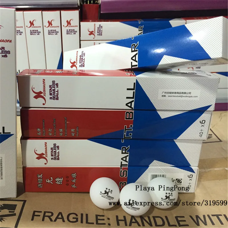 60 мячей оптом XUSHAOFA 40 + новый материал бесшовный пп мяч для настольного тенниса/мяч
