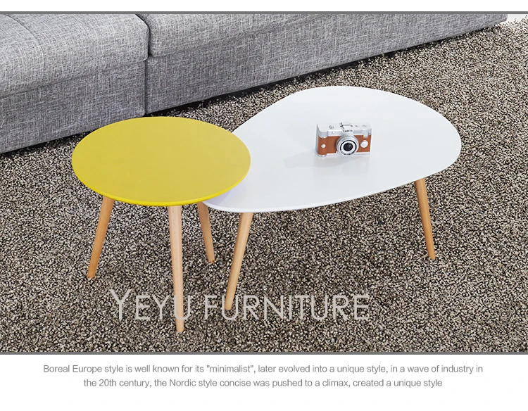 Современный дизайн твердая деревянная подставка с верхним кофейным столиком из