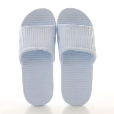 1708 Light blue JIANBUDAN/удобные женские домашние тапочки с мягкой подошвой; нескользящие Тапочки для ванной; массажные тапочки для ног; размеры 36-45 - Цвет: 1708 Light blue