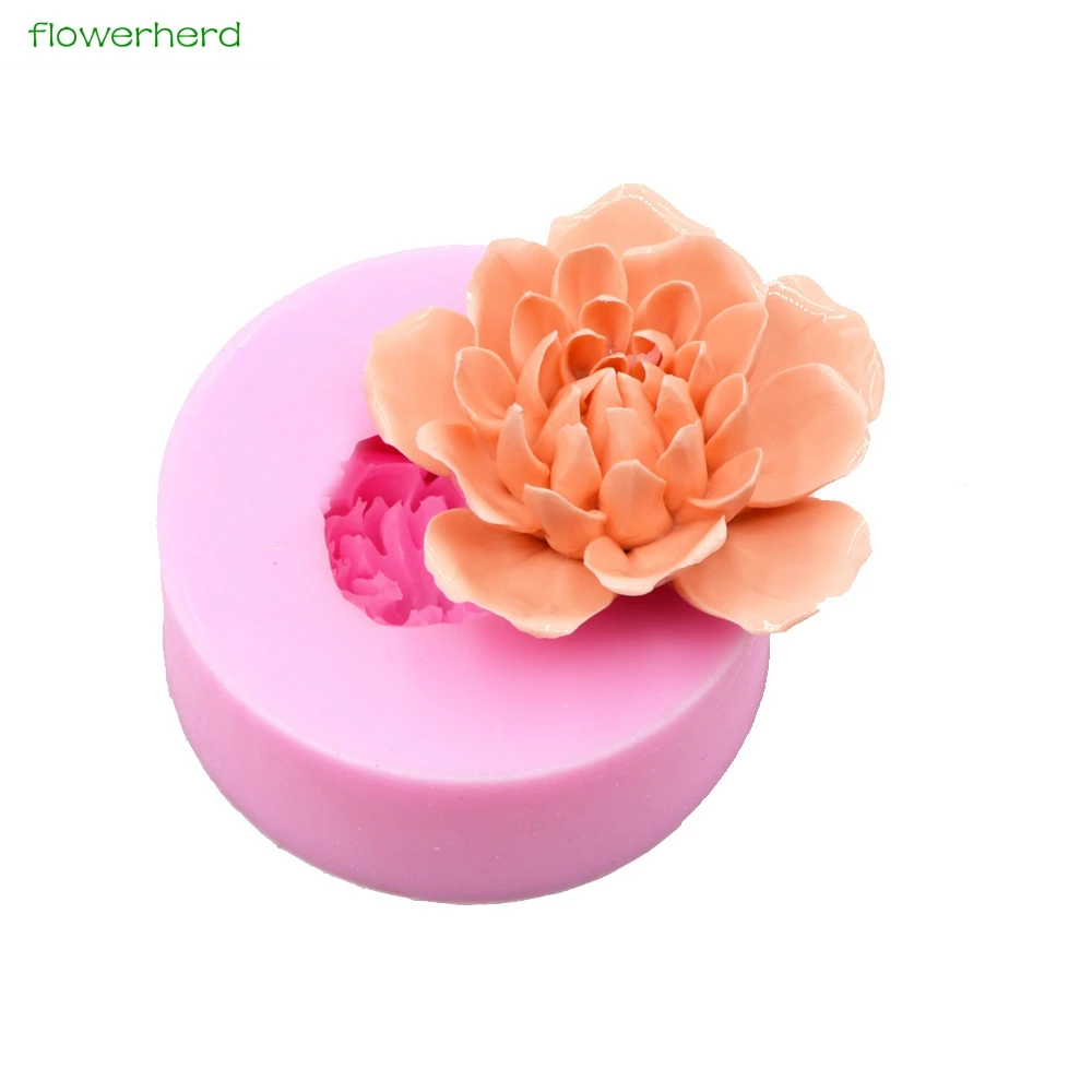 Большая силиконовая форма для мыла розы 3D изготовления ручной работы