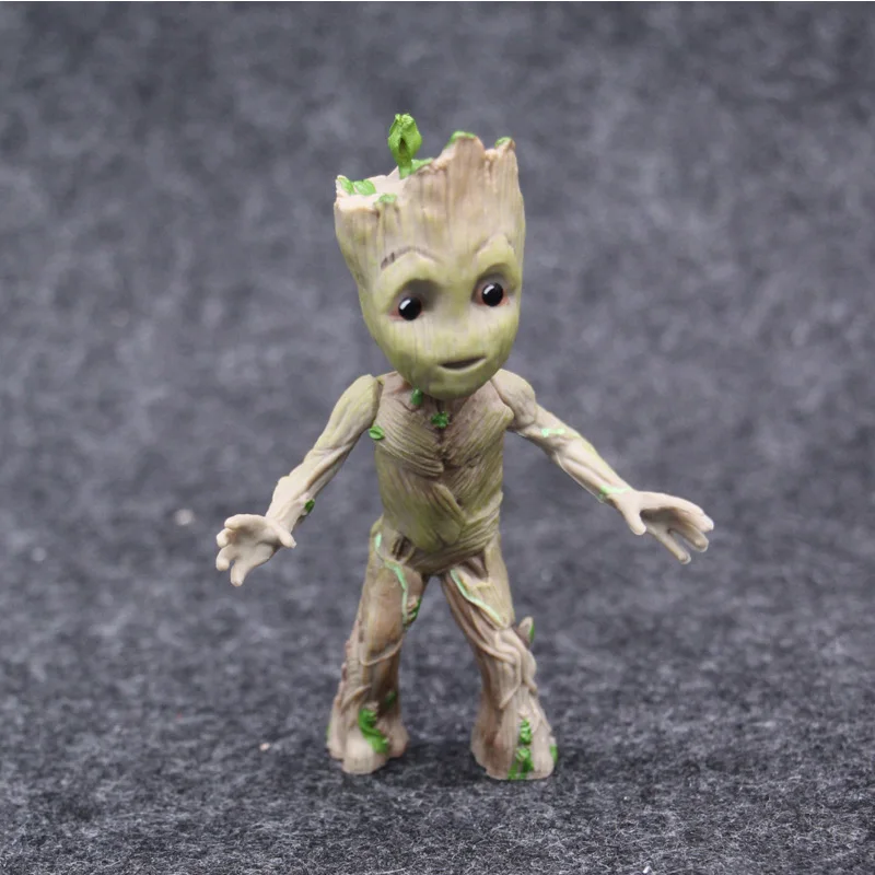 Marvel Groot стражи Галактики Мстители крошечные милый ребенок дерево человек Стенд Ver