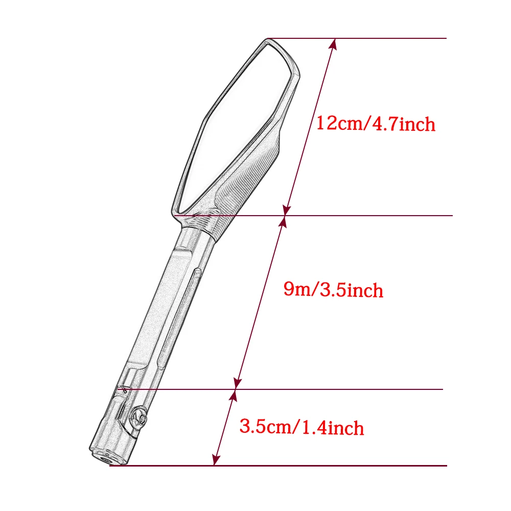 

For duke 390 125 200 1290 exc 450 250 300 125 1190 Motorcycle Accessories 8mm 10mm Universal Rear View Mirrors Rearview