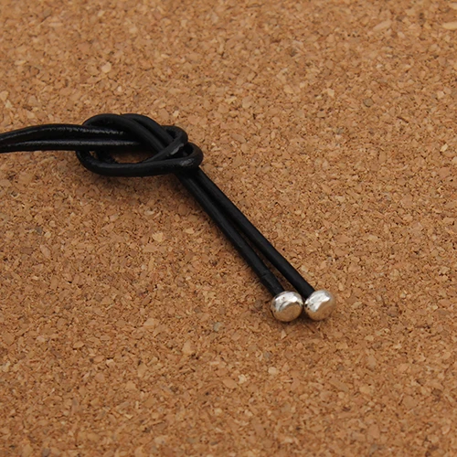 SAUVOO 200pcs/lot Antique Silver Color Bracelets Crimp End Caps Clasps Fit 2.5mm Round Leather Cord Diy Jewelry Making Findings | Украшения