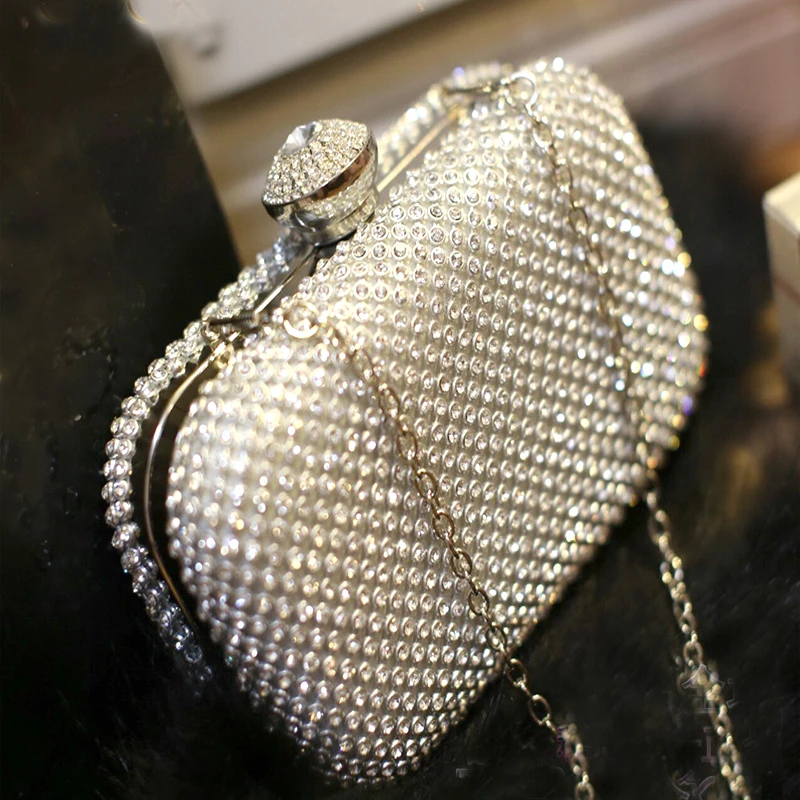 Новая мода Роскошный со стразами шикарная Женская вечерняя сумка клатч