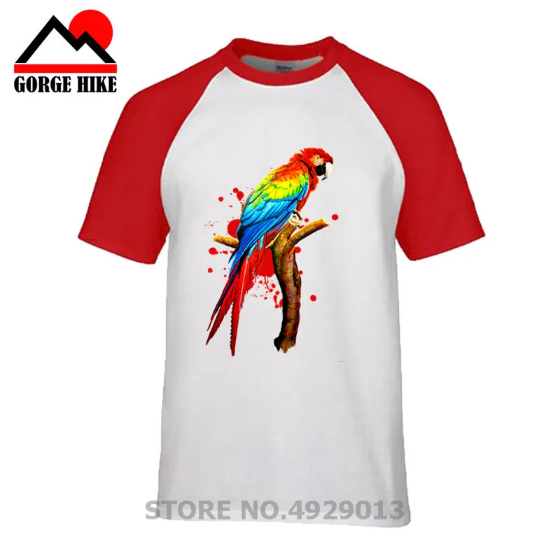 Футболка мужская с 3d-логотипом в виде попугая Пэта ара экзотическая Женская
