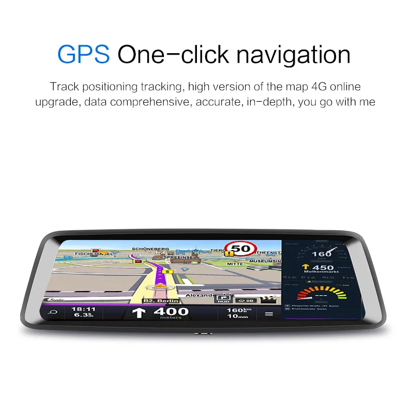 AfmoDVR 3 в 1 10 ''Автомобильный dvr двойной тире камера Android 5 с gps Видео регистраторы