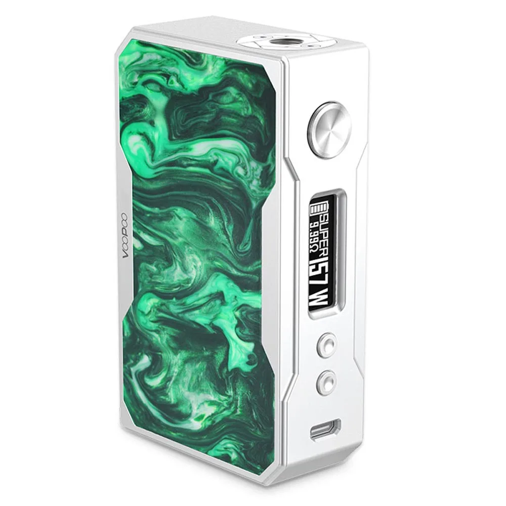 VOOPOO DRAG 157 Вт TC бокс мод контроль температуры электронная сигарета 157 Вт 18650 коробка мод Vape Pro 0,05-3,0 катушка против Drag 2/Mini - Цвет: Зеленый