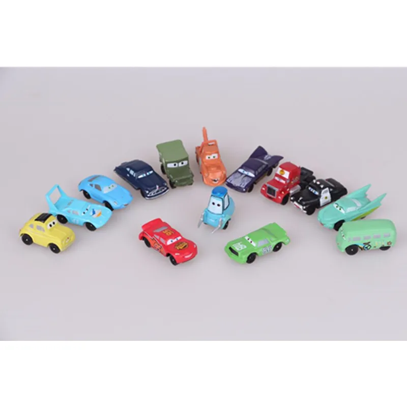 Disney Pixar Cars новые модели автомобилей 14 шт. подвижные милые мини фигурки для