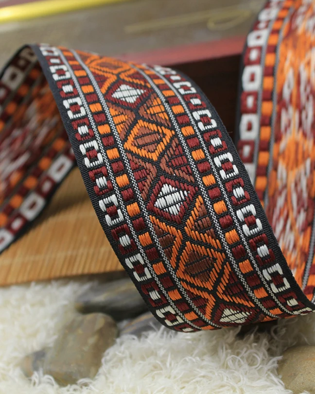 Новый рисунок 10 ярдов/партия 4 см вышитая национальная лента искусственная