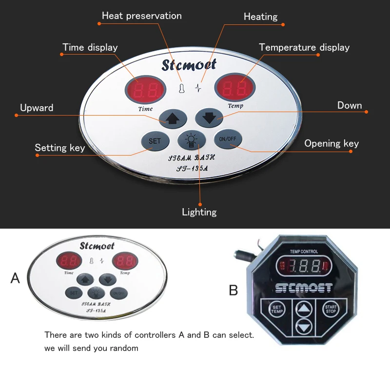 

6KWHome use Steam machine Steam generator Sauna Dry stream furnace Wet Steam Steamer digital controller ST-60 220-240V