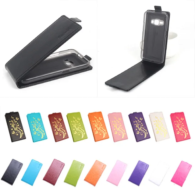 Leather case For Samsung Galaxy J1 2016 J120F SM-J120F Flip cover housing J12016 / J120 F J 120 Phone | Мобильные телефоны и