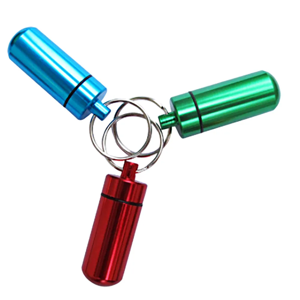 2017 коробка для лекарств таблеток держатель футляра Капсульная кольцевая цепь