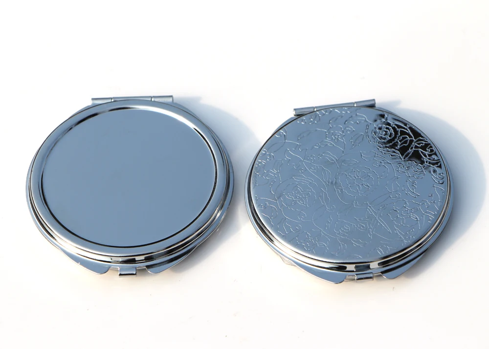 Персонализированное компактное зеркало с бесплатной гравировкой косметическое