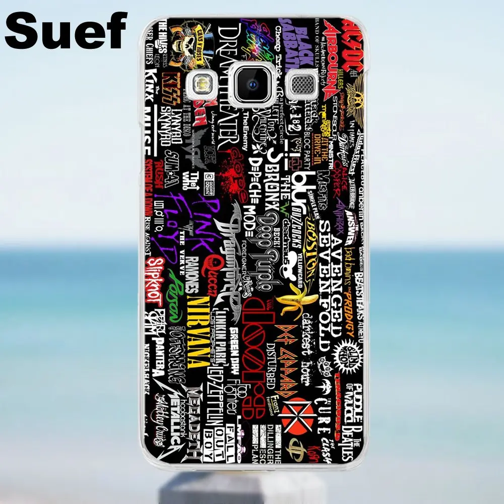 ТПУ чехол накладка с принтом рок группы коллекция защитный для Galaxy Alpha Core Prime Note 2 3