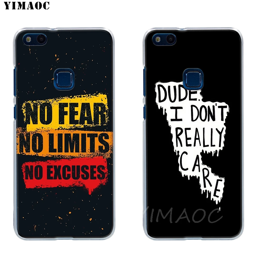 Мягкий чехол YIMAOC I don t Care для Huawei P8 P9 P10 P20 P30 Lite Pro P smart 2019 | Мобильные телефоны и