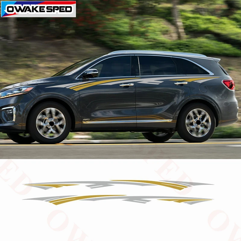 1 компл. Наклеек на талию автомобиля для KIA Sorento 2010 2018 внедорожные спортивные