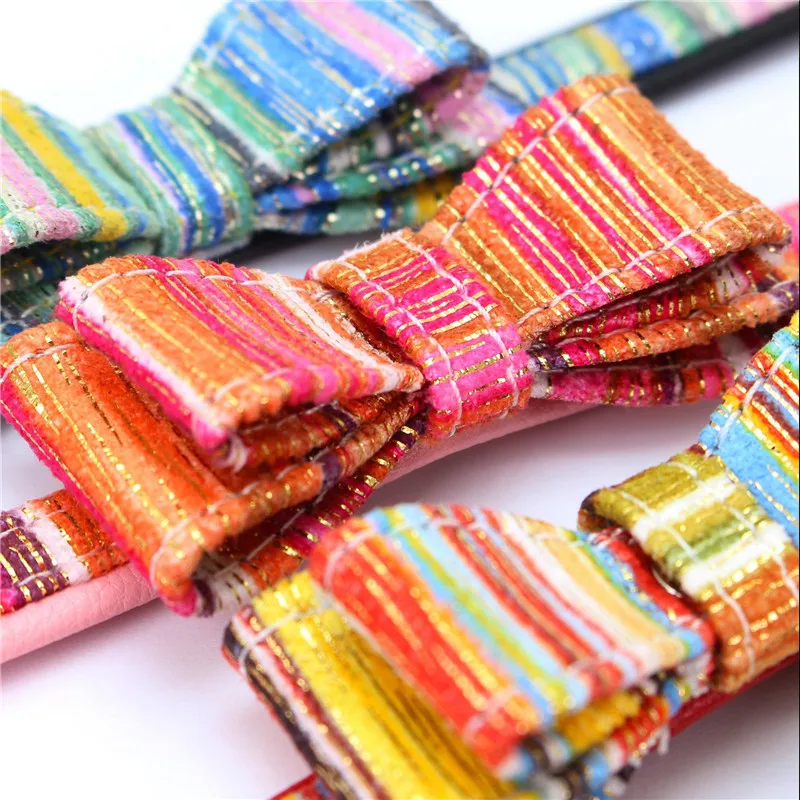 

4 Colors Lovely Dog Collar Soft Flexible Adjustable Bowknot Collar Metal Buckle Durable Pet Collar Accessories