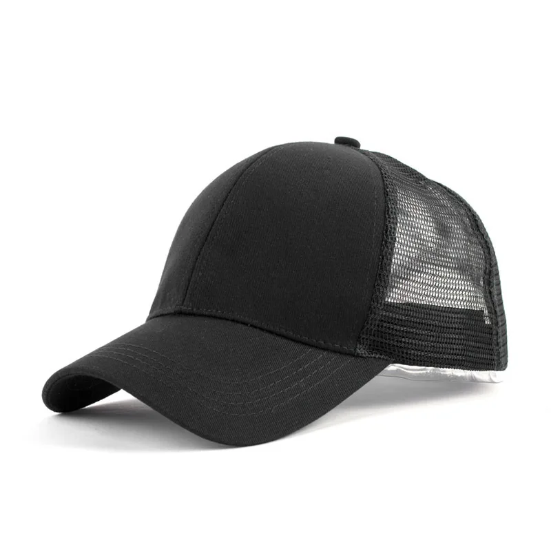 Новая летняя сетчатая бейсбольная Кепка Snapback однотонная классическая шляпа для