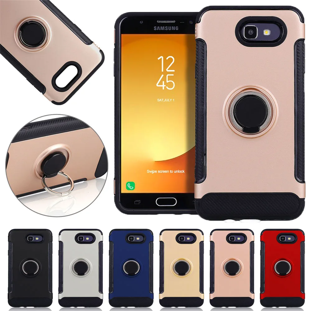 2в1 бронированный чехол с магнитным кольцом и кронштейном для Samsung Galaxy J3 Emerge/J3