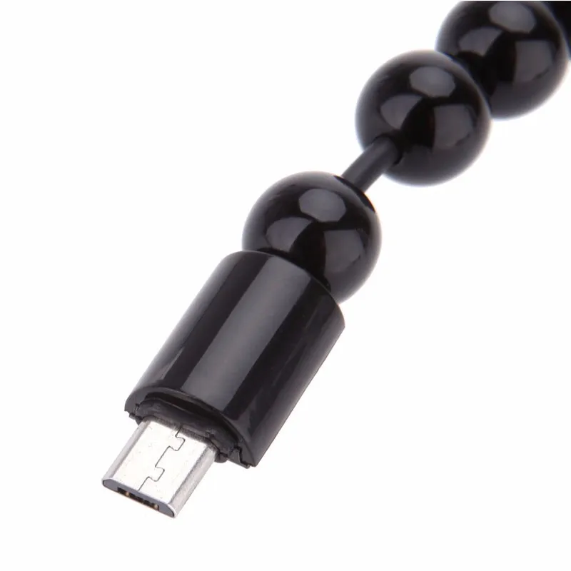 Универсальный Micro USB кабель с бусинами для браслета зарядный синхронизации
