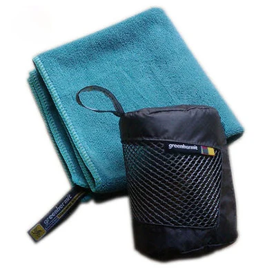 Полотенце из микрофибры для спорта путешествий ультрамягкое быстросохнущее