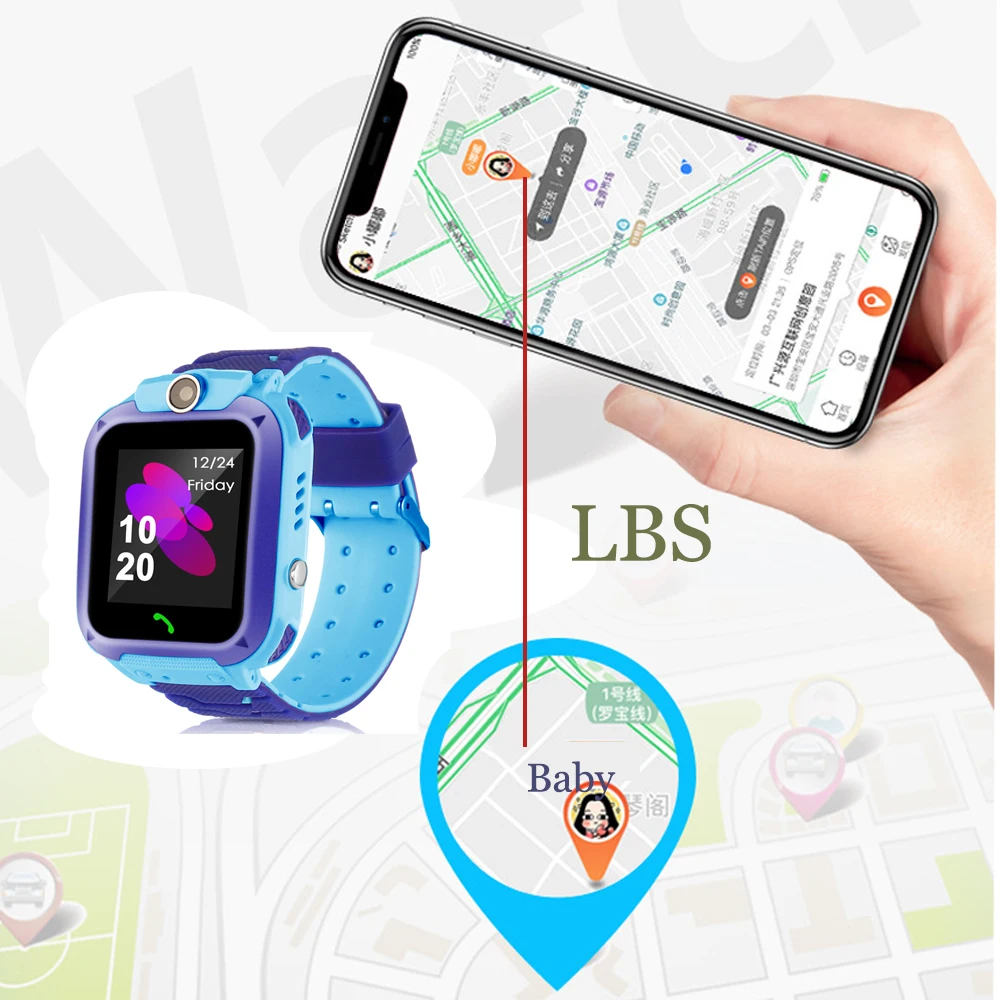 Водонепроницаемые Детские умные часы, детские часы для детей, SOS Вызов, поиск местоположения, локатор, трекер, анти потеря, монитор, подарок для детей