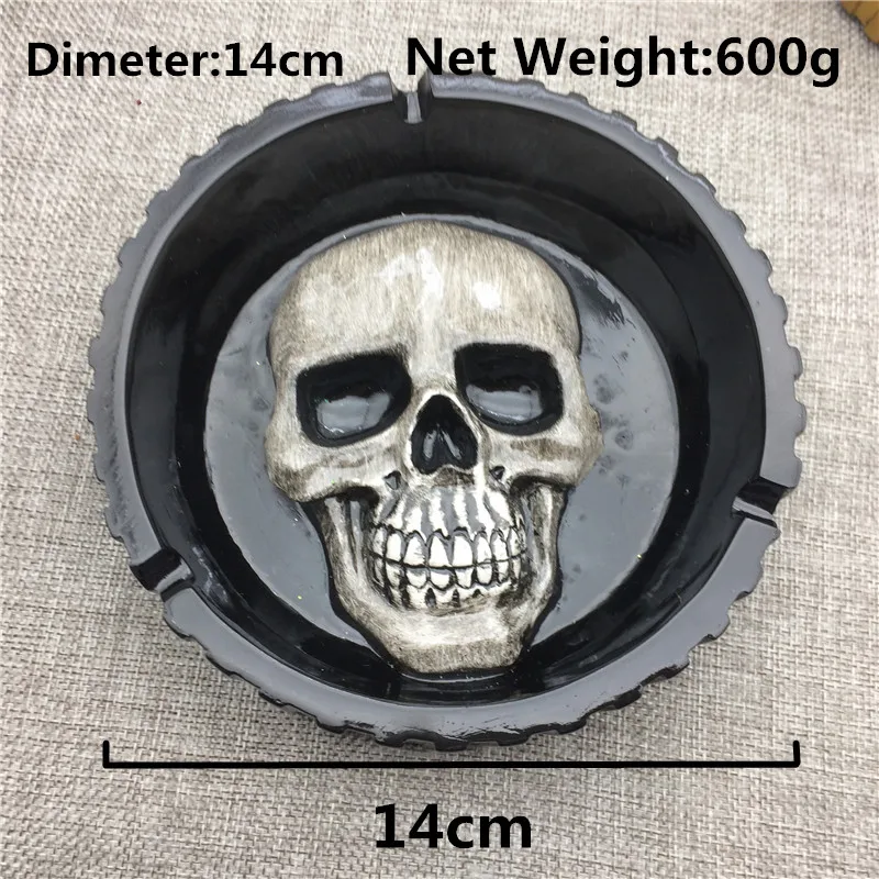 M R.K золотисто черный креативный Модный стильный полимерный череп большие