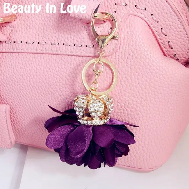 Камелия Маргаритка подвеска для сумки держатель кристалл стразы женской цветок