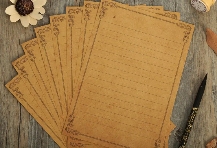 8 шт./партия декоративные кружевные буквы в европейском стиле|letter paper|writing paperkraft