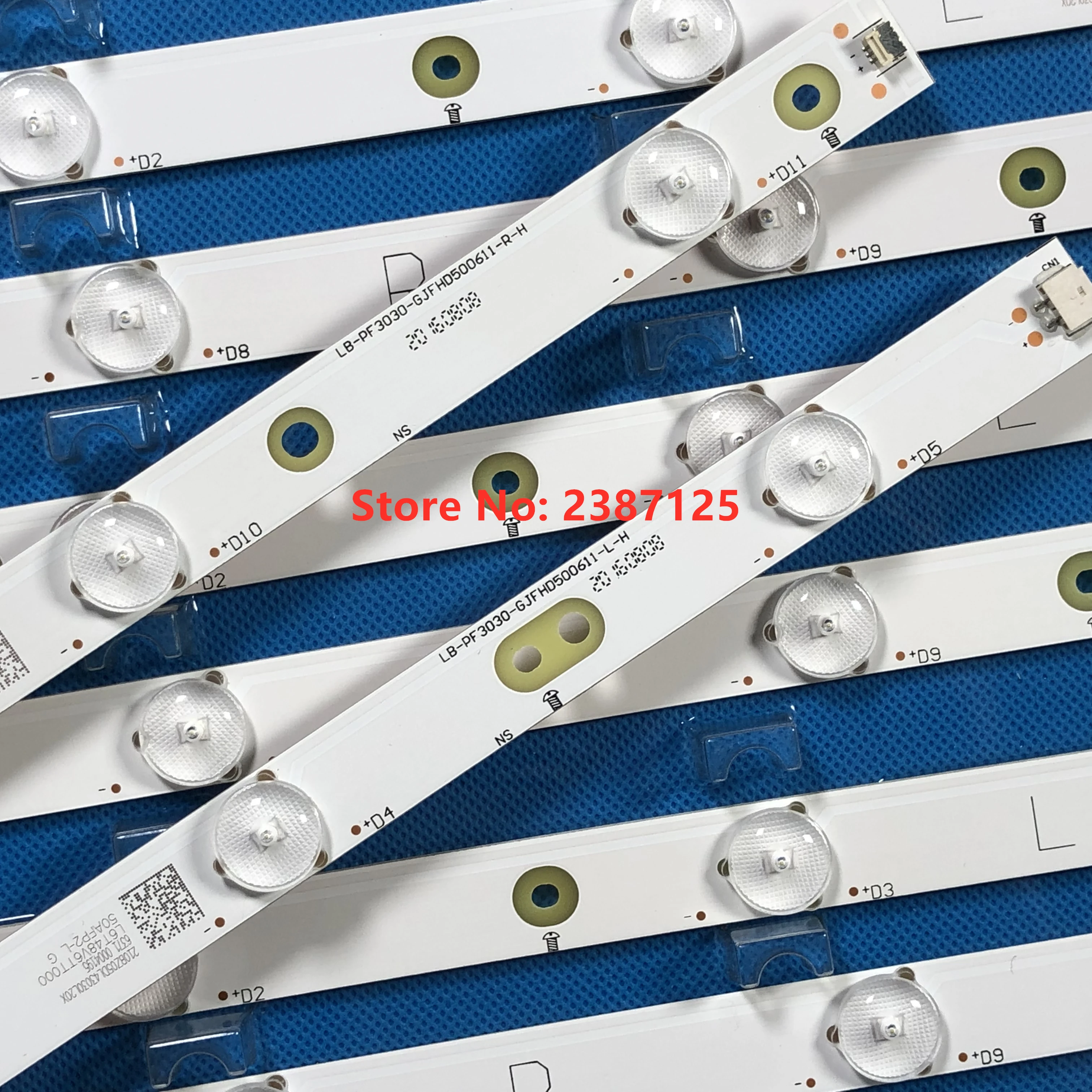 

LED Backlight strip For AOC 50" TV LC-50LB261U LE50D6660/80 TPT500J1-LE8 YX-50018014 50PFL6340/T3 LD50P03Q 500TT63 500TT42