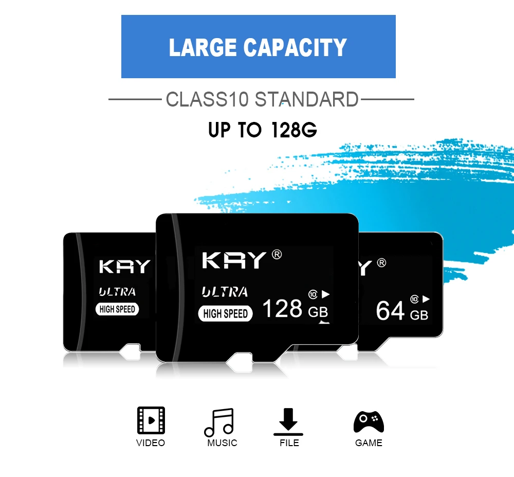 Оригинальная высокоскоростная карта памяти, 64 ГБ, micro sd карта, класс 10, 128 ГБ, портативная флеш-карта TF, 32 ГБ, 16 ГБ, 8 ГБ, для записи вождения