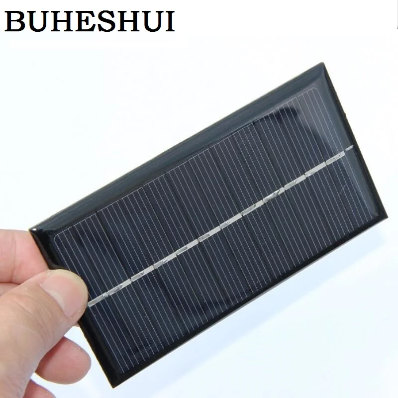 Мини-солнечная батарея BUHESHUI 1 Вт 6 в солнечный модуль поликристаллическая сделай