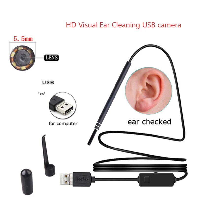 2018 USB инструмент для чистки ушей эндоскоп HD визуальный многофункциональная Ушная